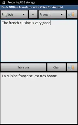 French Free Offline Translator android App screenshot 1